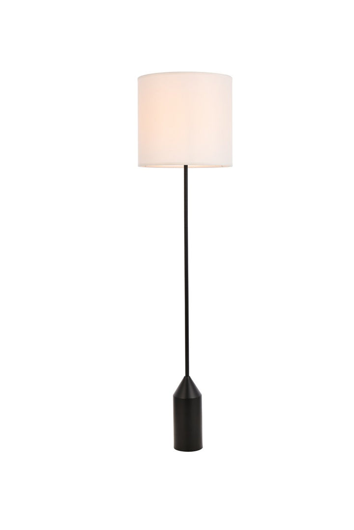 Elegant Lighting LD2453FLBK Modern Ines Lamp Black And White