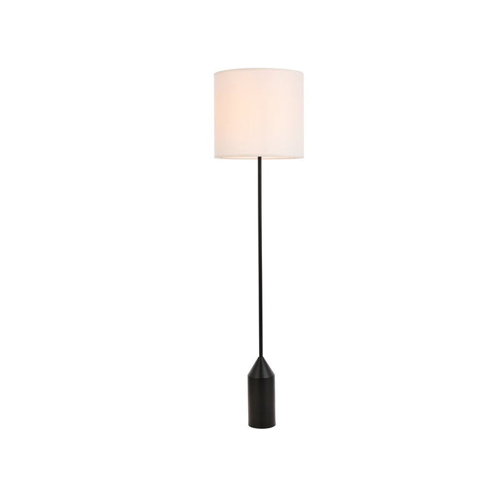 Elegant Lighting LD2453FLBK Modern Ines Lamp Black And White