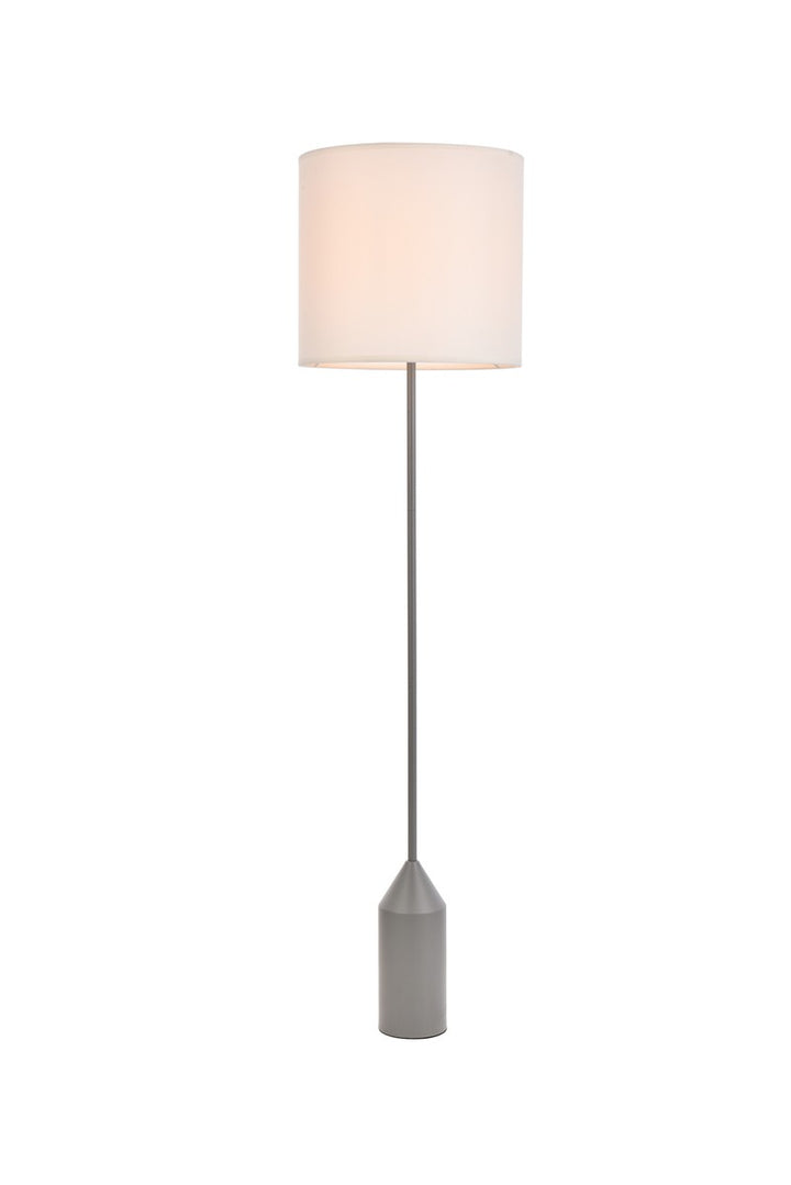 Elegant Lighting LD2453FLCG Modern Ines Lamp Concrete Gray And White