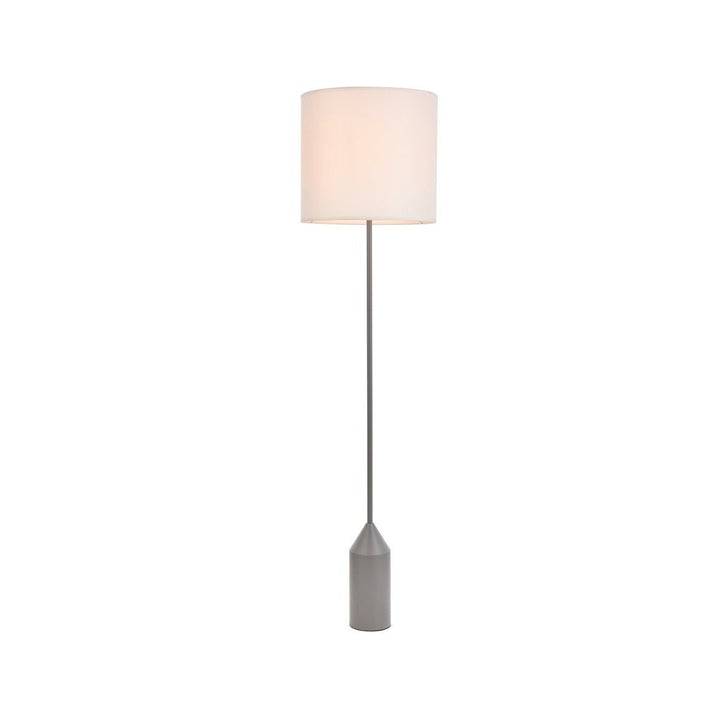 Elegant Lighting LD2453FLCG Modern Ines Lamp Concrete Gray And White