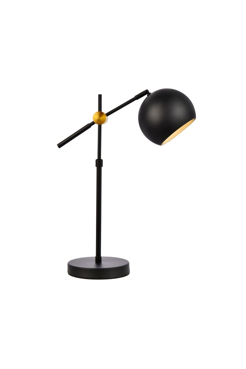 Elegant Lighting LD2363BK Modern Forrester Lamp Black And Brass