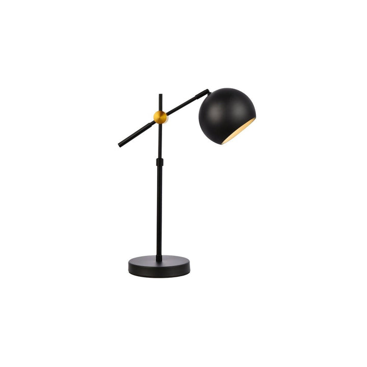 Elegant Lighting LD2363BK Modern Forrester Lamp Black And Brass