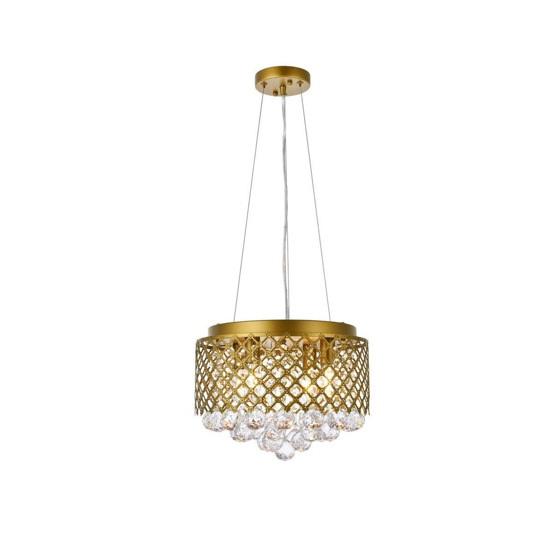 Elegant Tully LD520D13BR Pendant Light - Brass