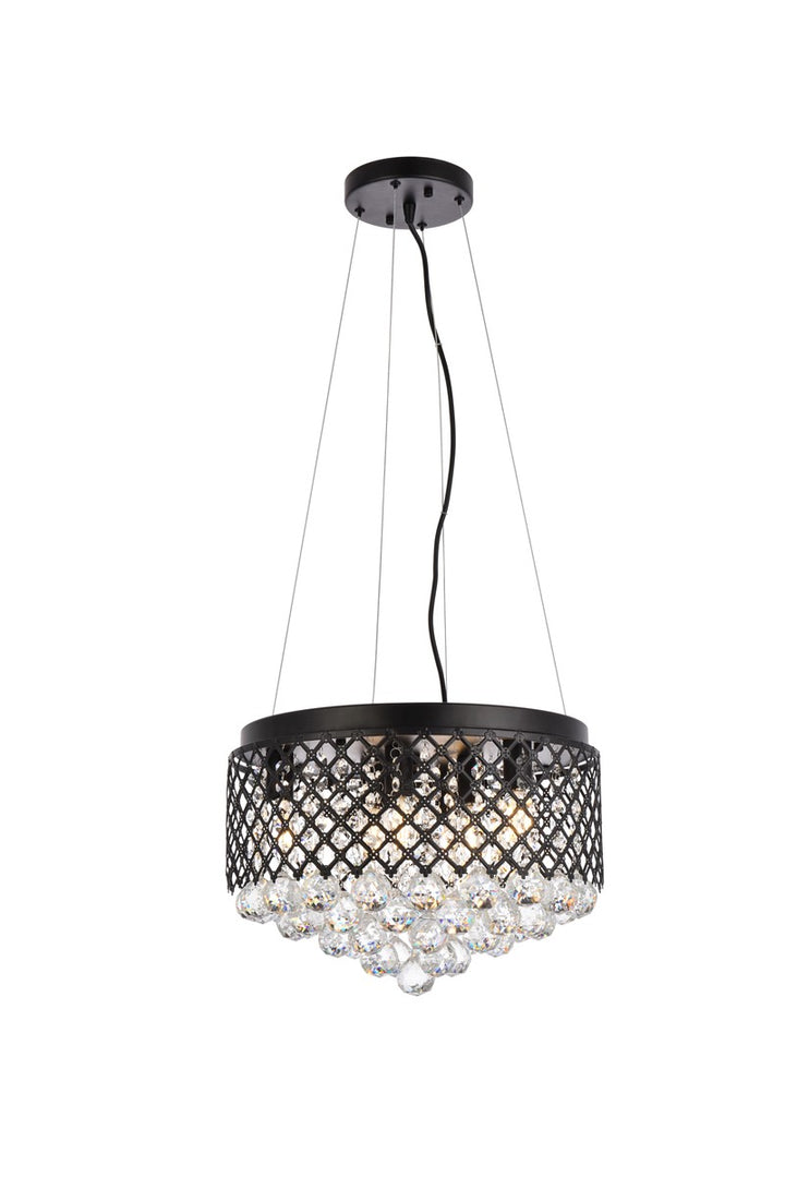 Elegant Tully LD520D16BK Pendant Light - Black