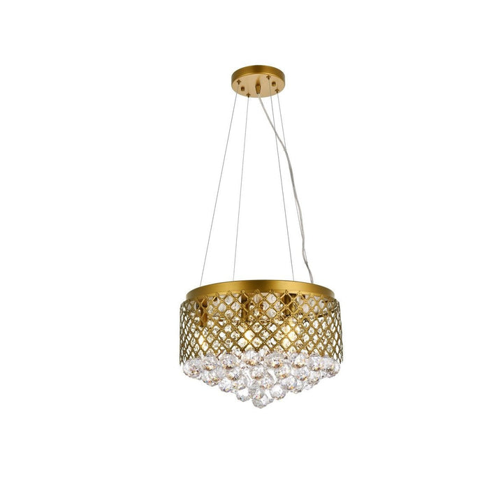 Elegant Tully LD520D16BR Pendant Light - Brass