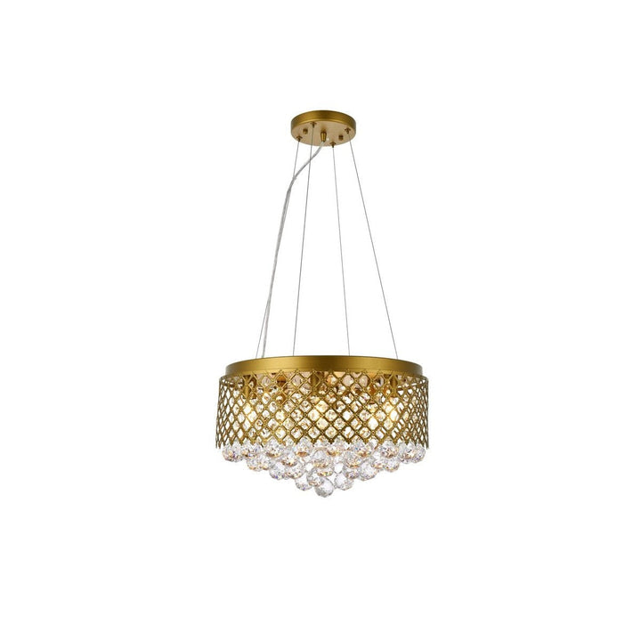 Elegant Tully LD520D18BR Pendant Light - Brass