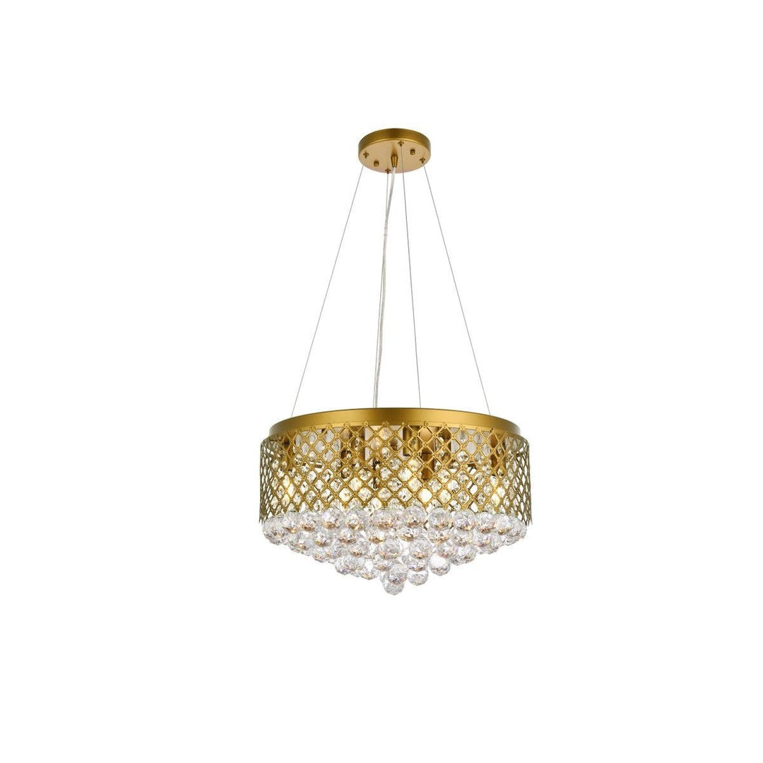 Elegant Tully LD520D20BR Pendant Light - Brass