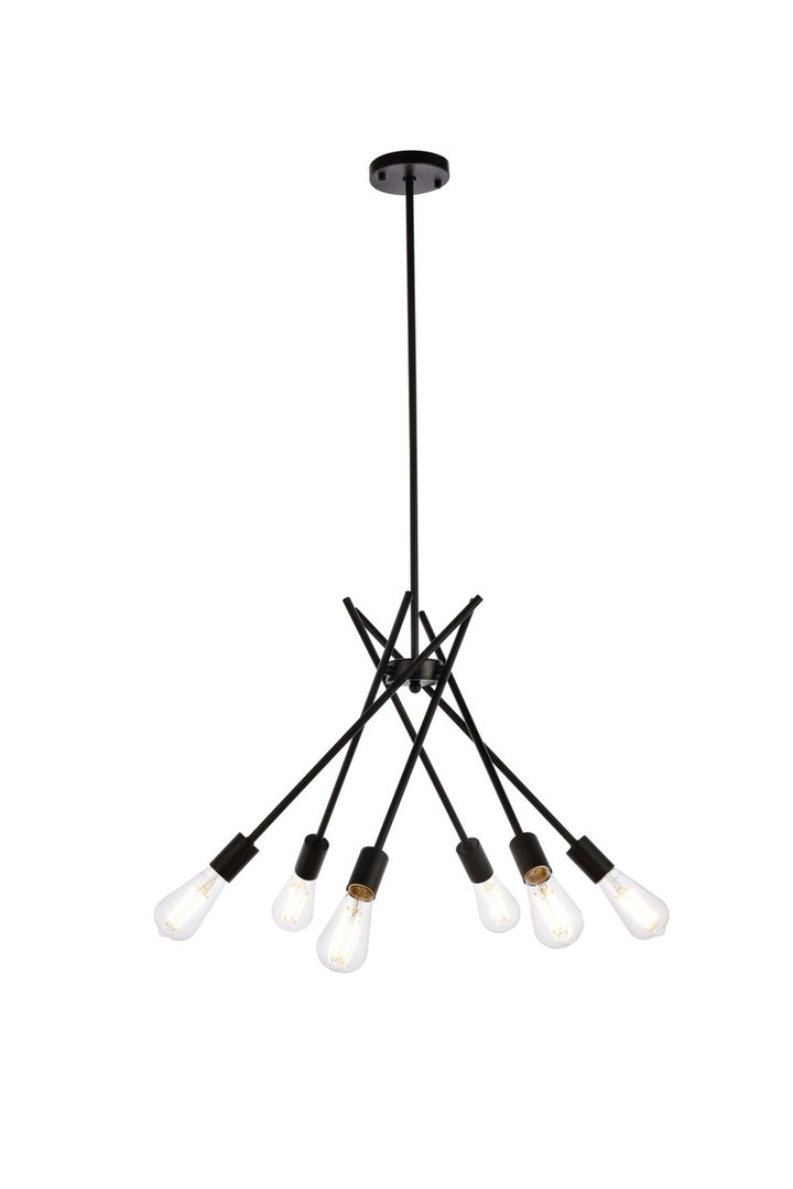 Elegant Lucca LD640D23BK Chandelier Light - Black