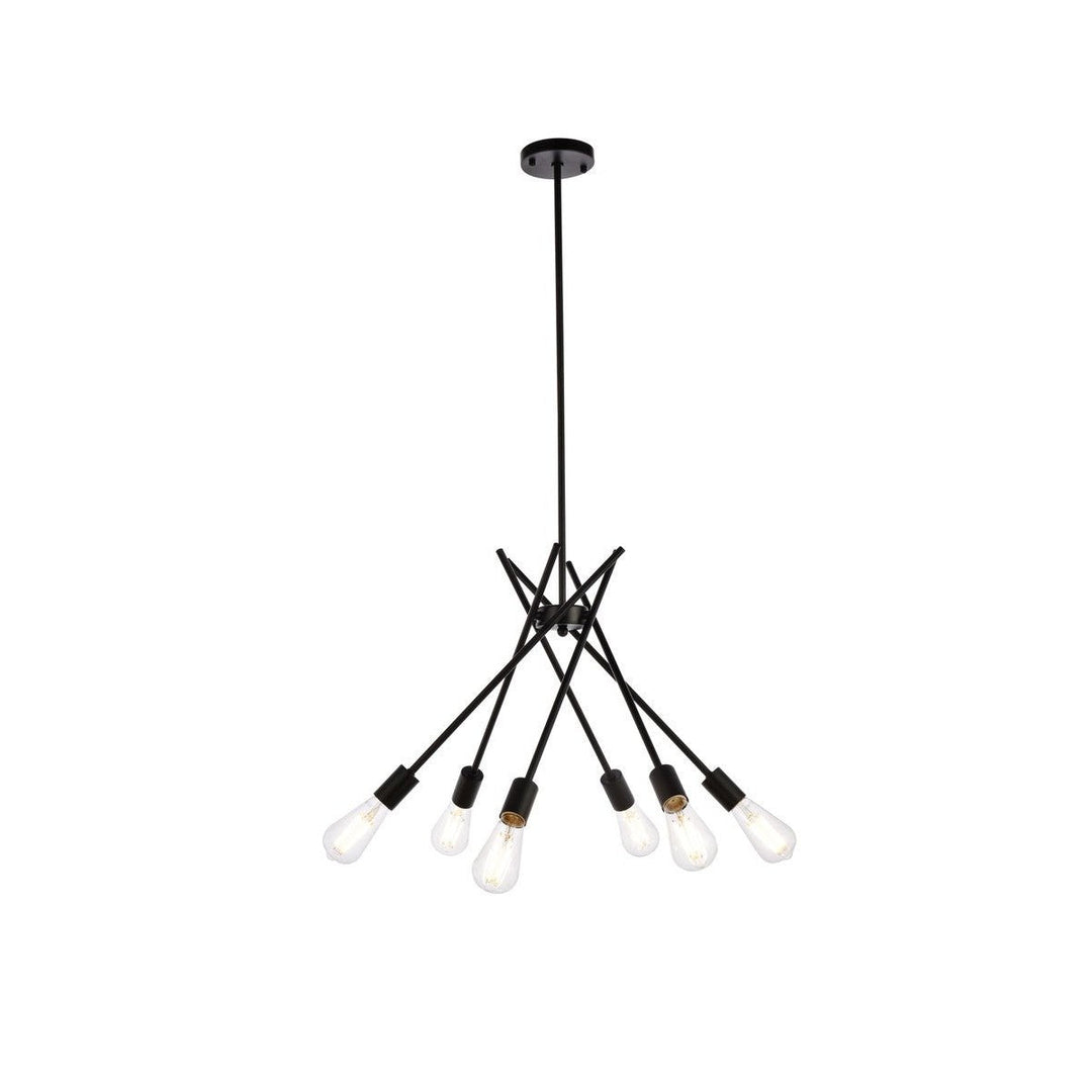 Elegant Lucca LD640D23BK Chandelier Light - Black