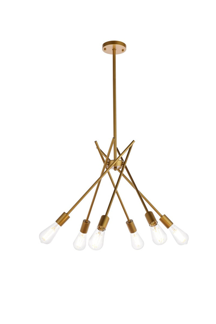 Elegant Lucca LD640D23BR Chandelier Light - Brass