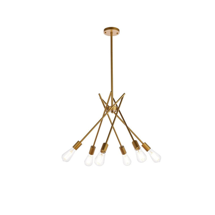 Elegant Lucca LD640D23BR Chandelier Light - Brass