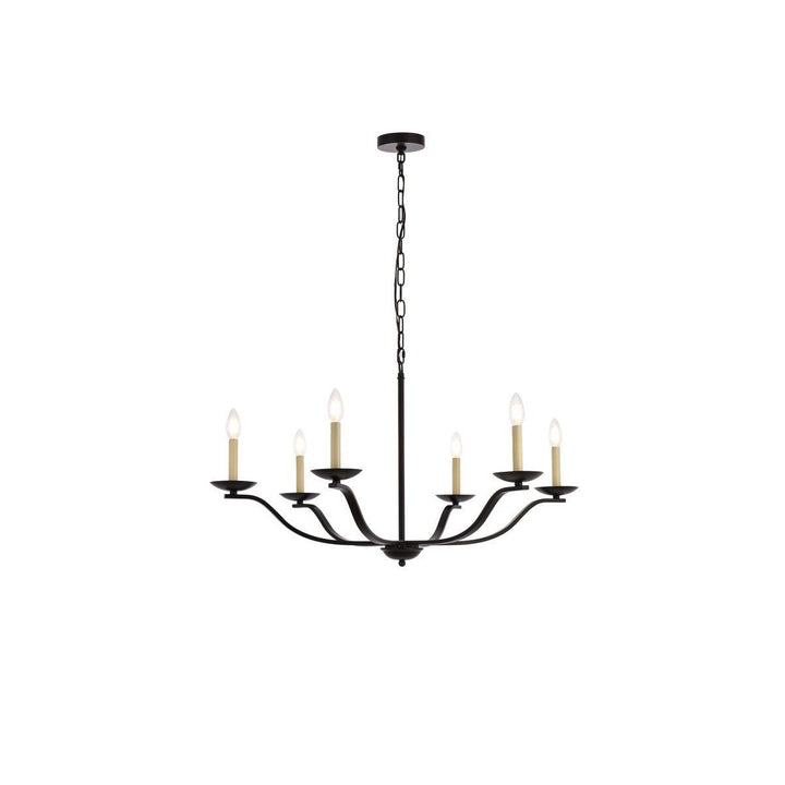 Elegant Trey LD641D36BK Chandelier Light - Black