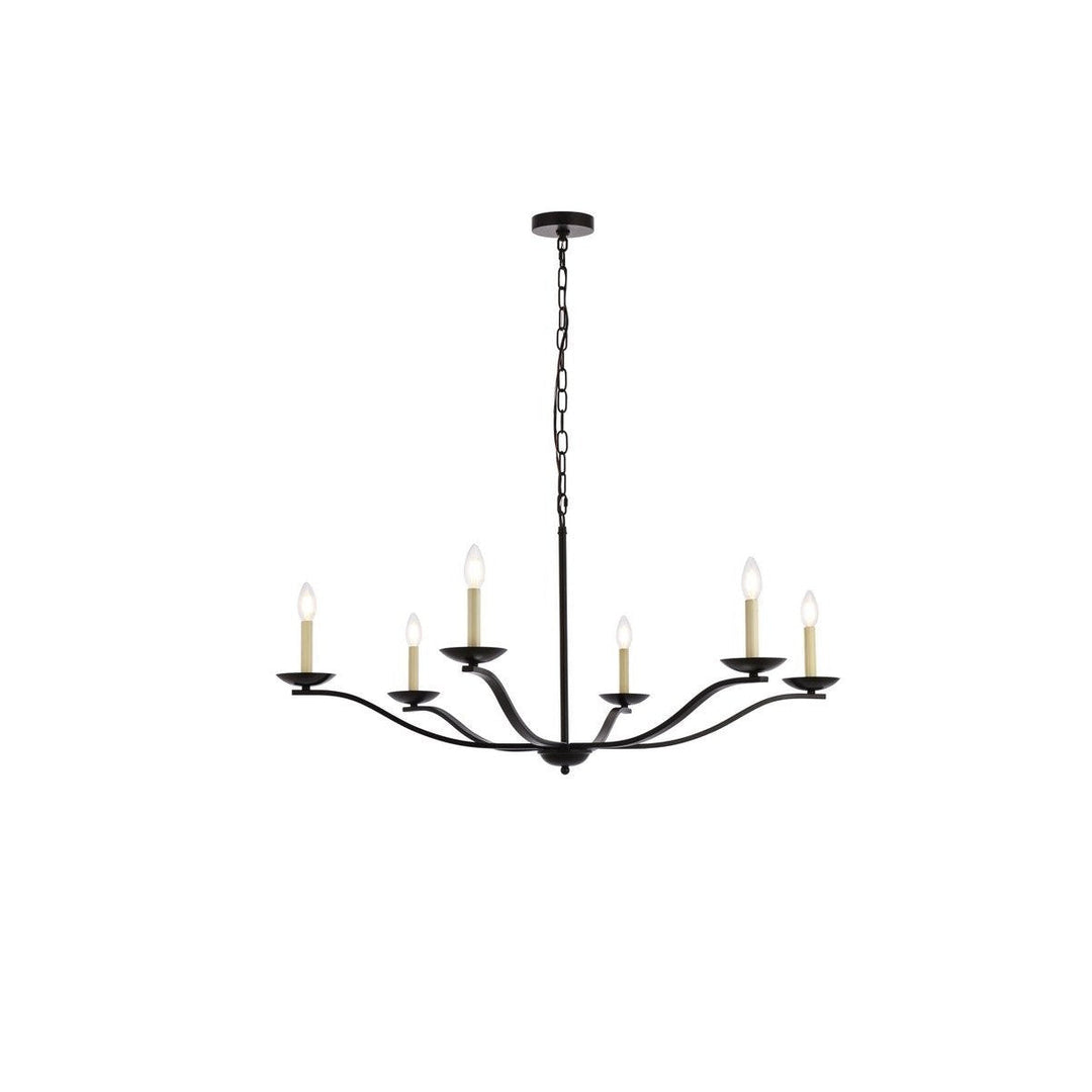 Elegant Trey LD641D42BK Chandelier Light - Black