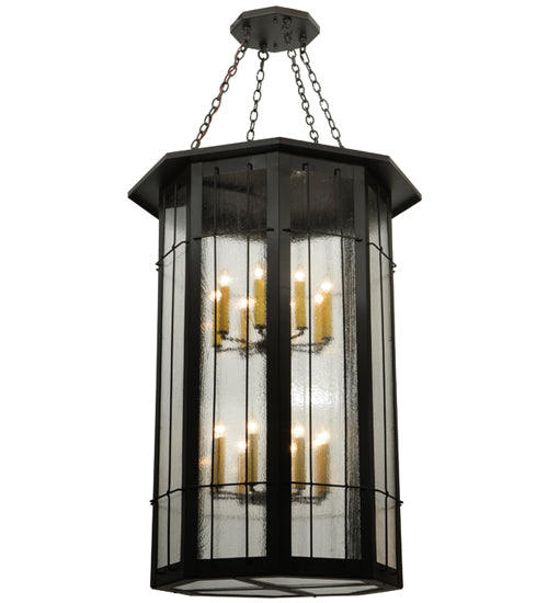 Meyda Tiffany Lighting 120511 West Albany 16 Light Pendant Decor Bronze / Dark