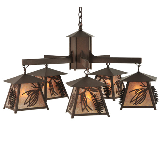 Meyda Tiffany Scotch Pine 120554 Chandelier Light - Cafe-Noir