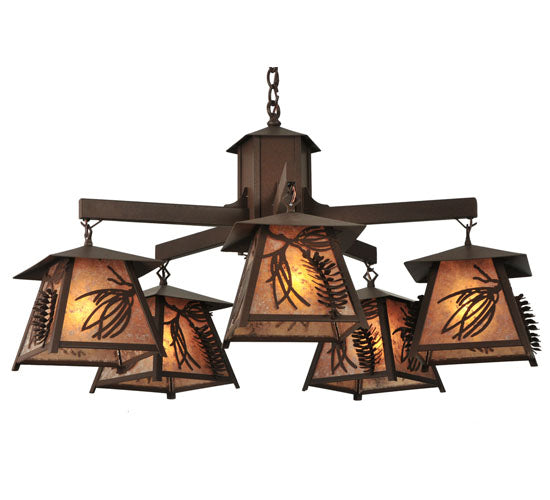 Meyda Tiffany Scotch Pine 120554 Chandelier Light - Cafe-Noir