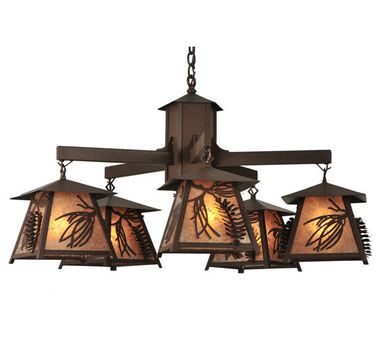 Meyda Tiffany Scotch Pine 120554 Chandelier Light - Cafe-Noir