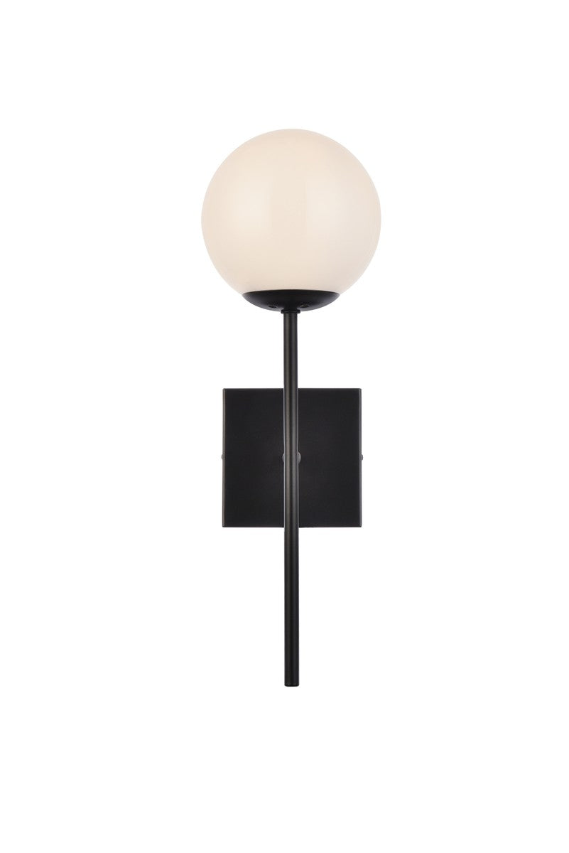 Elegant Neri LD2360BK Wall Sconce Light - Black And White