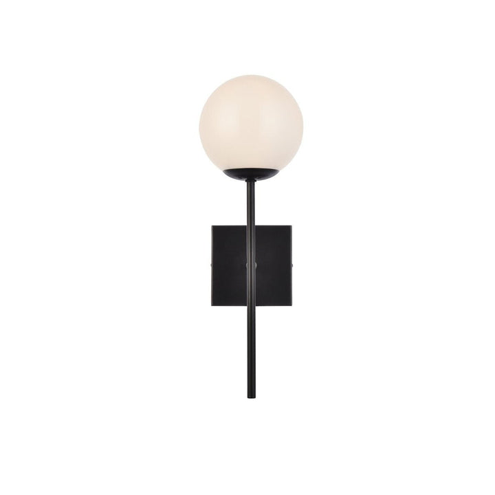 Elegant Neri LD2360BK Wall Sconce Light - Black And White