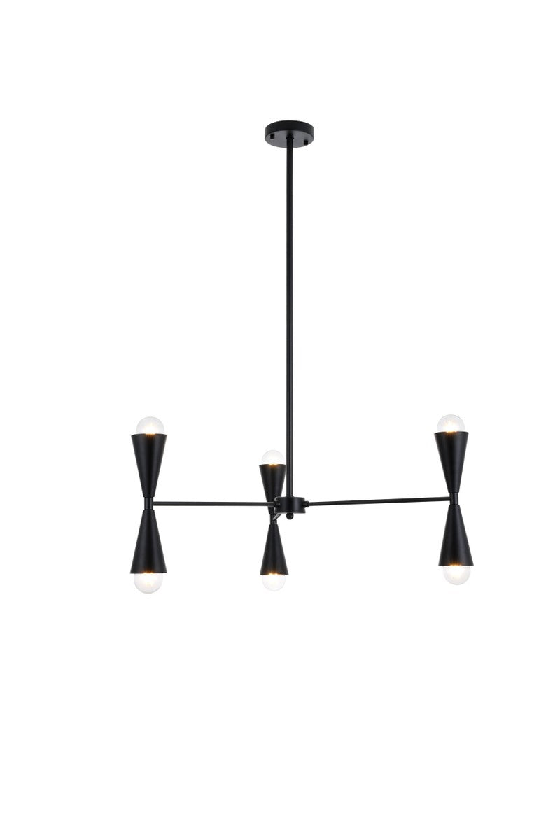 Elegant Cade LD650D34BK Pendant Light - Black