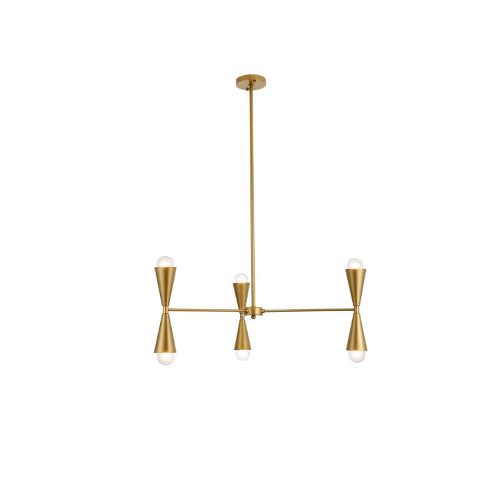 Elegant Cade LD650D34BR Pendant Light - Brass