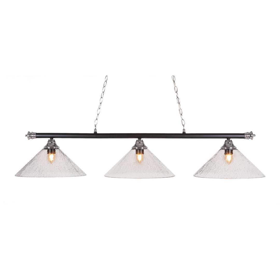 Toltec Oxford 373-chmb-2162 Pendant Light - Chrome And Matte Black