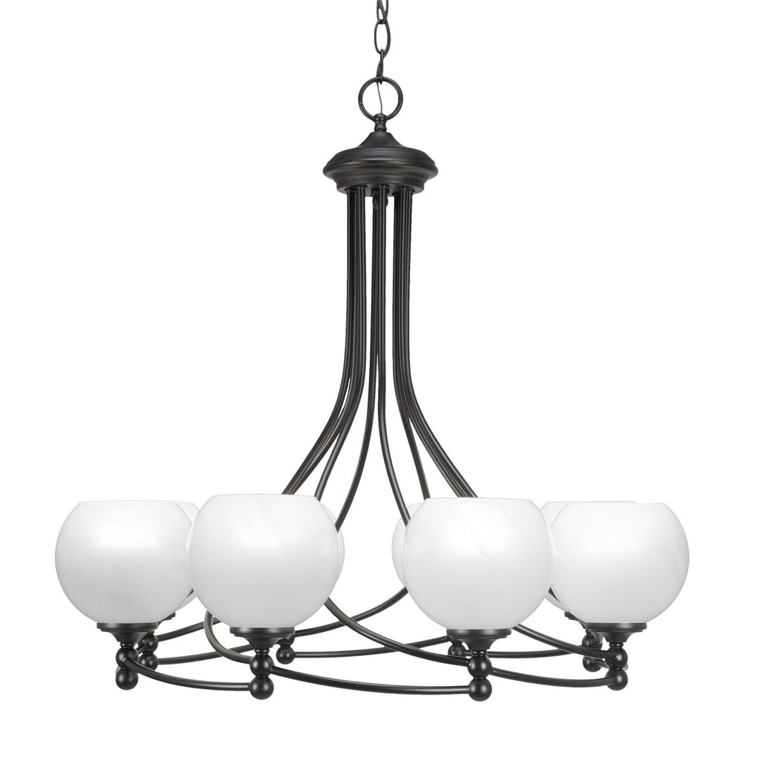 Toltec Capri 908-mb-4101 Chandelier Light - Matte Black