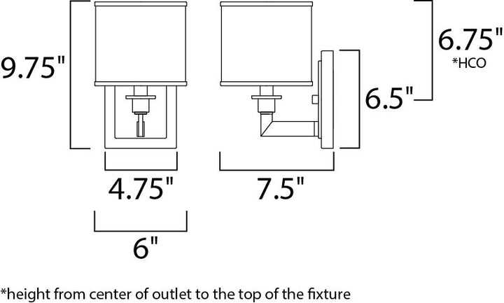 Maxim Nexus 12059WTOI Wall Sconce Light - Oil Rubbed Bronze