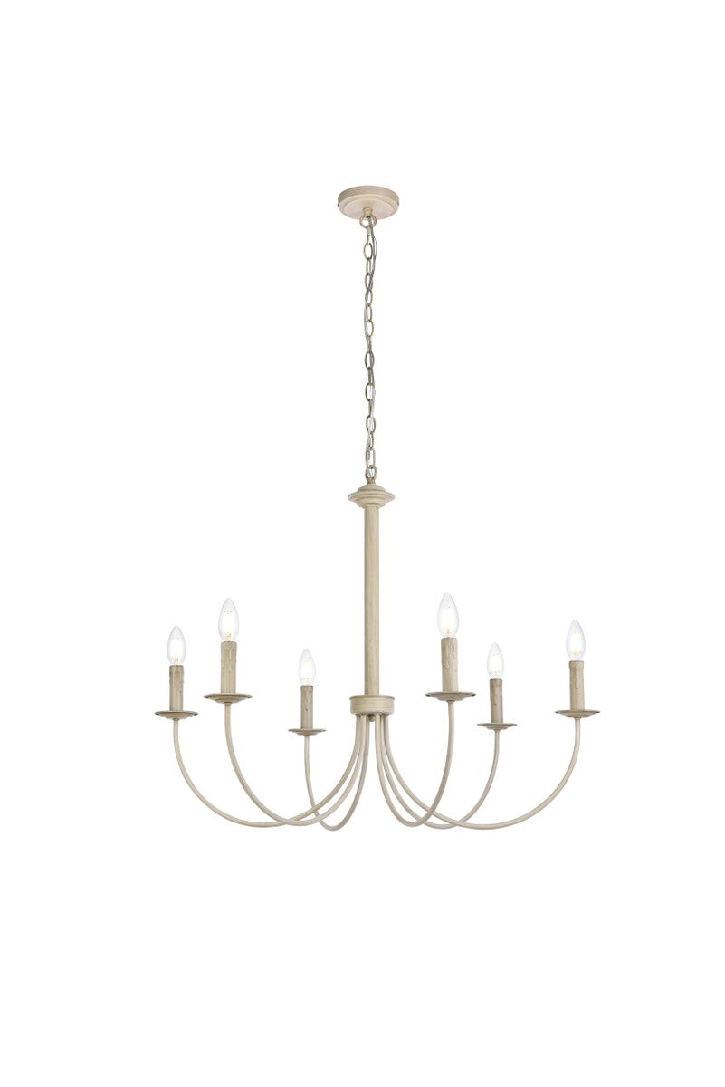 Elegant Brielle LD7041D32WD Chandelier Light - Weathered Dove