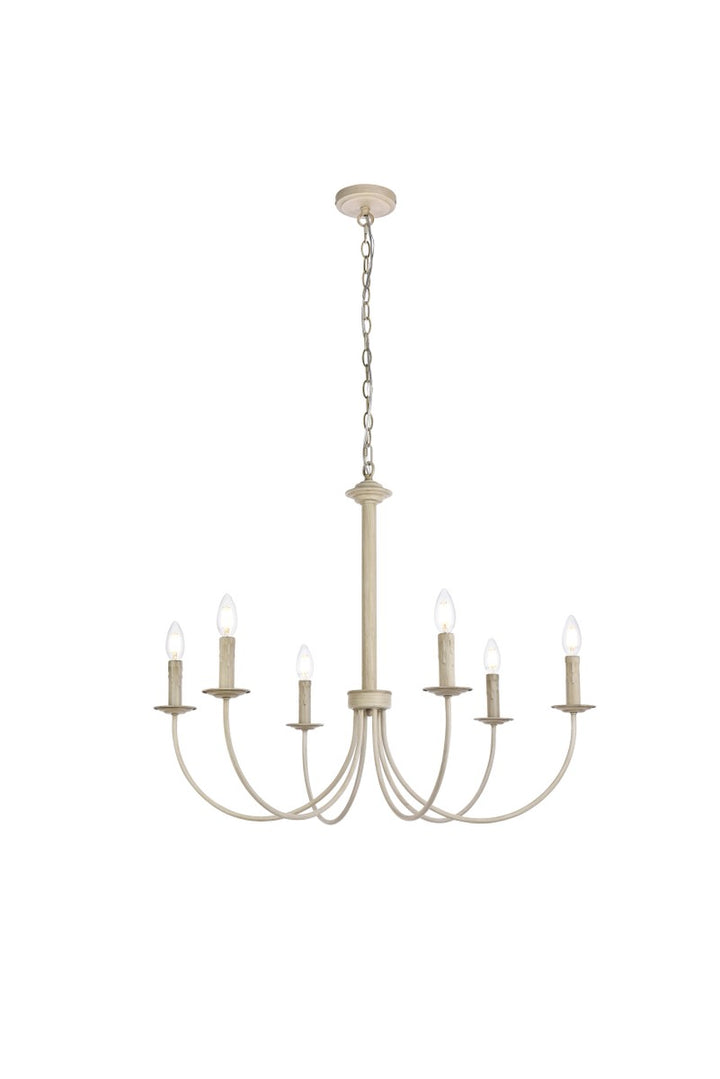 Elegant Brielle LD7041D32WD Chandelier Light - Weathered Dove
