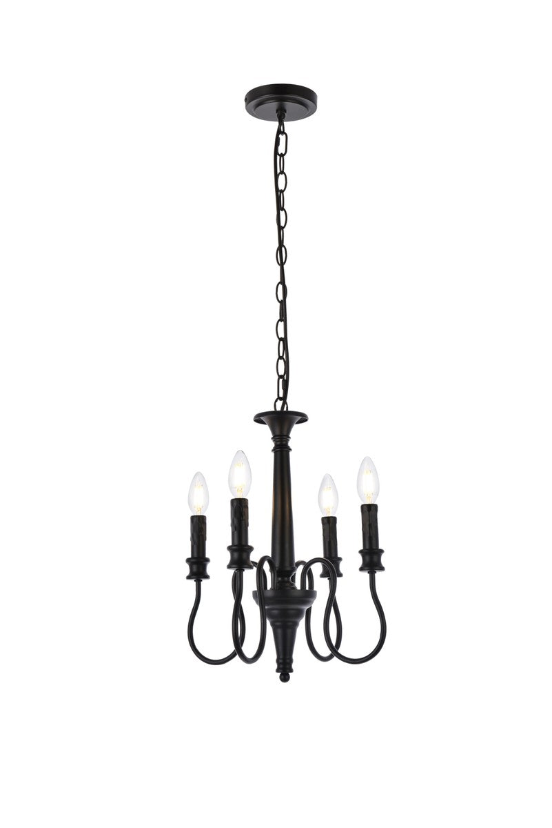 Elegant Flynx LD7042D14BK Chandelier Light - Black