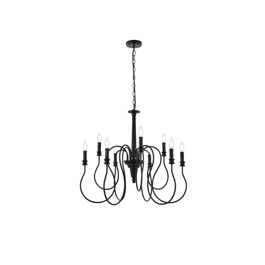 Elegant Flynx LD7045D30BK Chandelier Light - Black