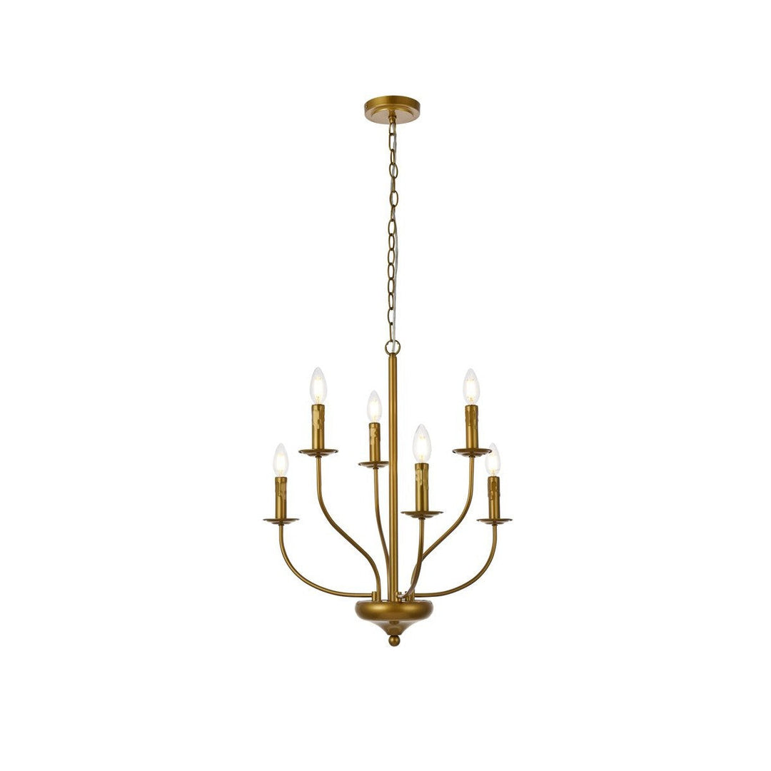 Elegant Westley LD7046D24BR Chandelier Light - Brass