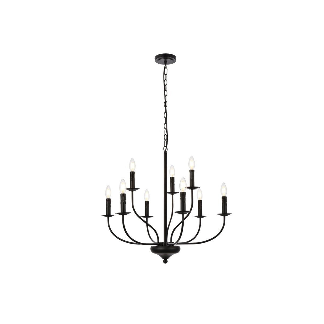 Elegant Westley LD7047D28BK Chandelier Light - Black