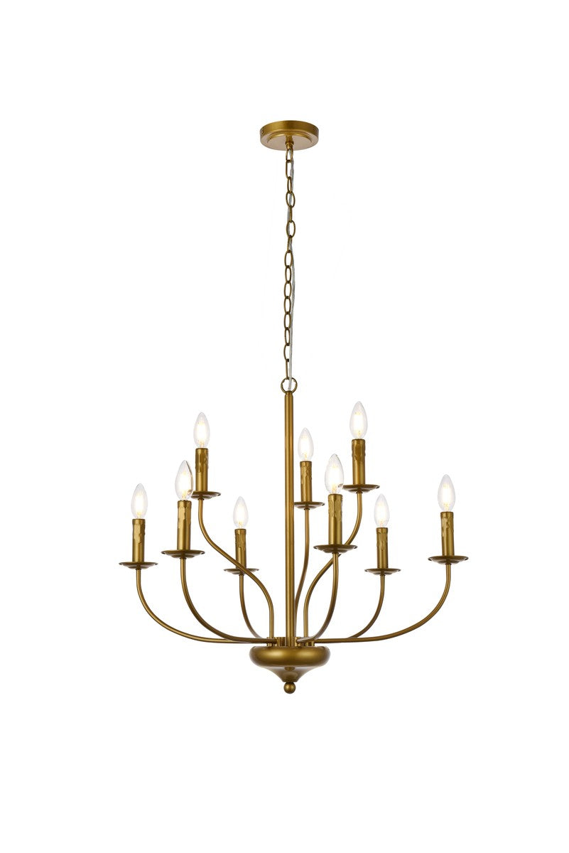 Elegant Westley LD7047D28BR Chandelier Light - Brass