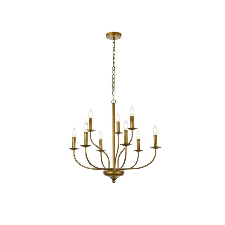 Elegant Westley LD7047D28BR Chandelier Light - Brass