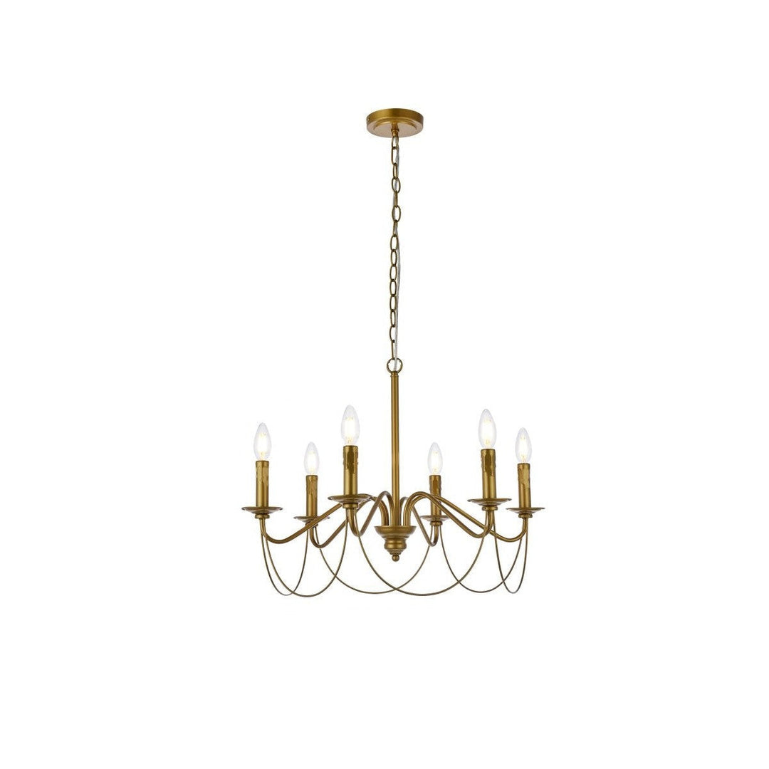 Elegant Westley LD7048D24BR Chandelier Light - Brass