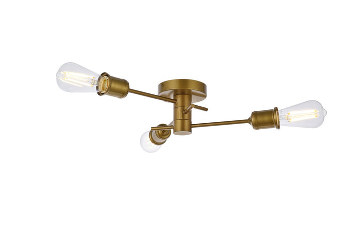 Elegant Xavier LD7049F18BR Ceiling Light - Brass