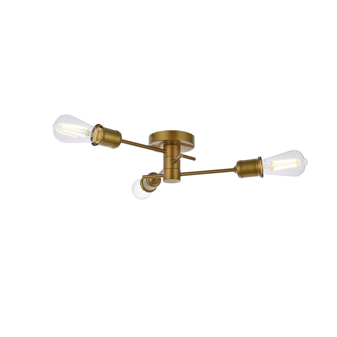 Elegant Xavier LD7049F18BR Ceiling Light - Brass