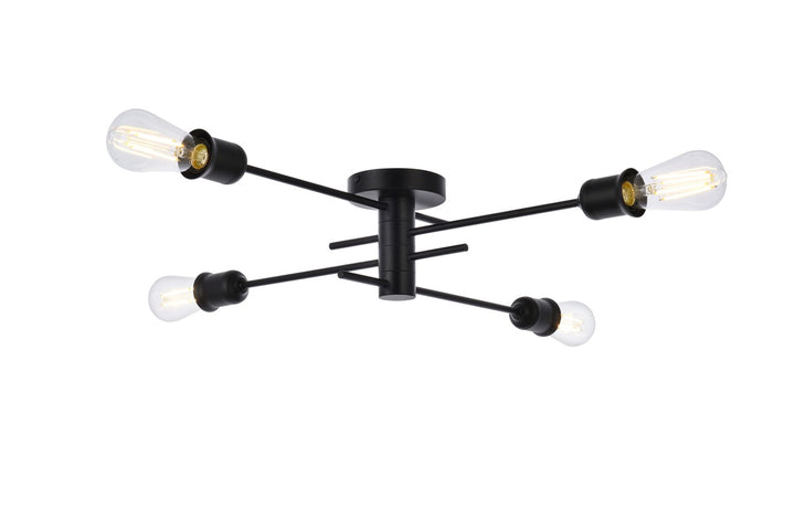 Elegant Xavier LD7050F26BK Ceiling Light - Black