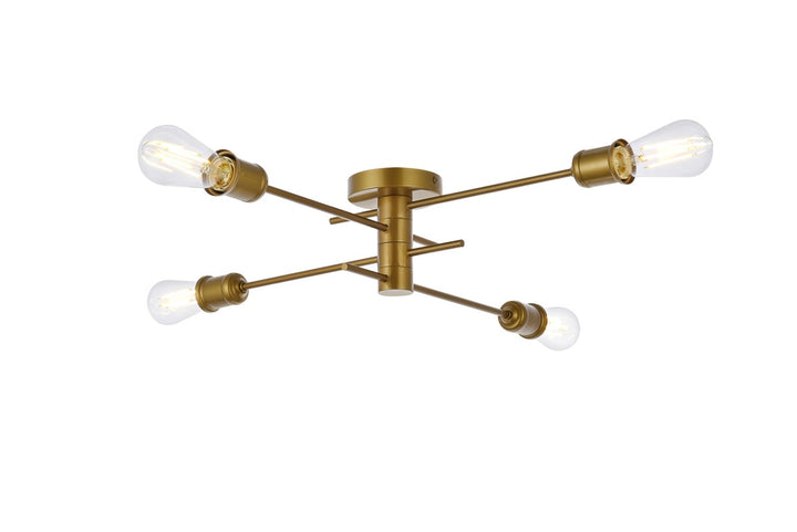 Elegant Xavier LD7050F26BR Ceiling Light - Brass