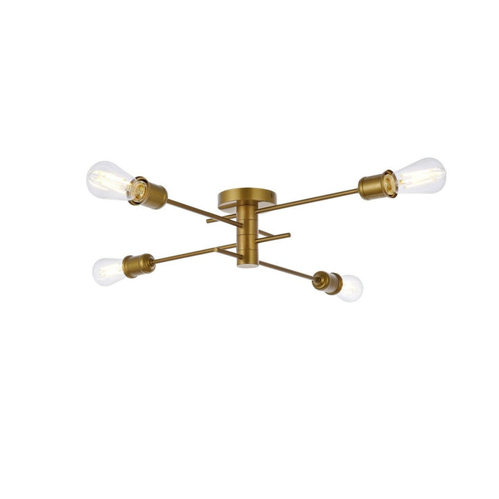 Elegant Xavier LD7050F26BR Ceiling Light - Brass