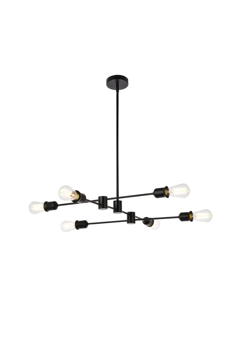 Elegant Xavier LD7051D31BK Pendant Light - Black