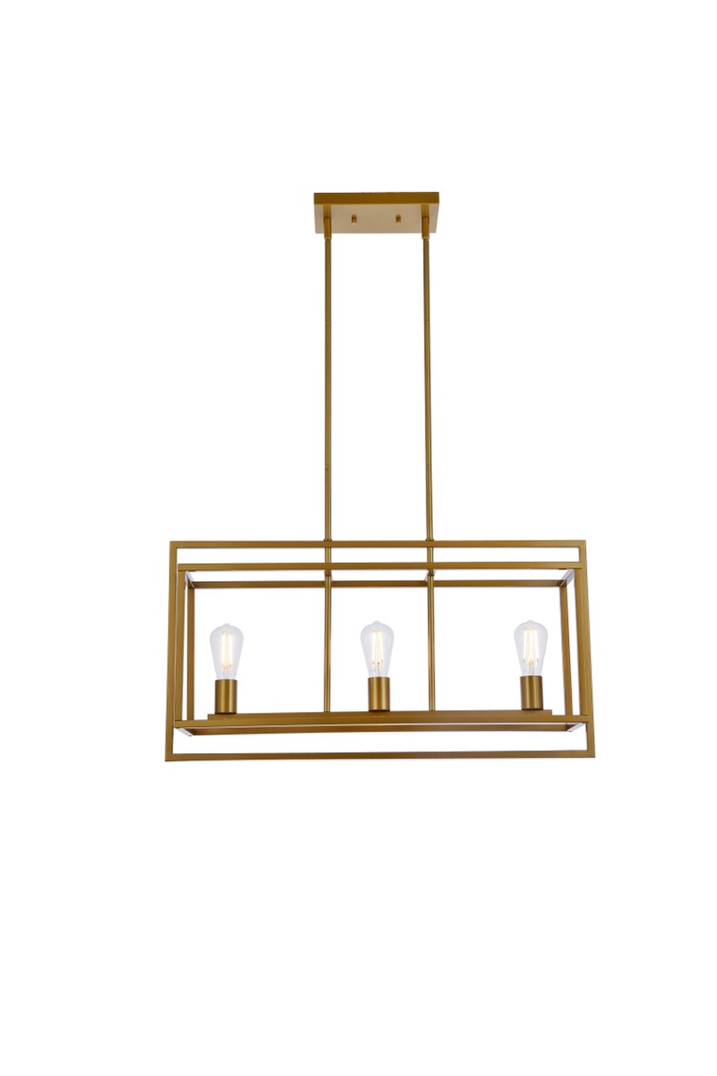 Elegant Voir LD7056D32BR Pendant Light - Brass