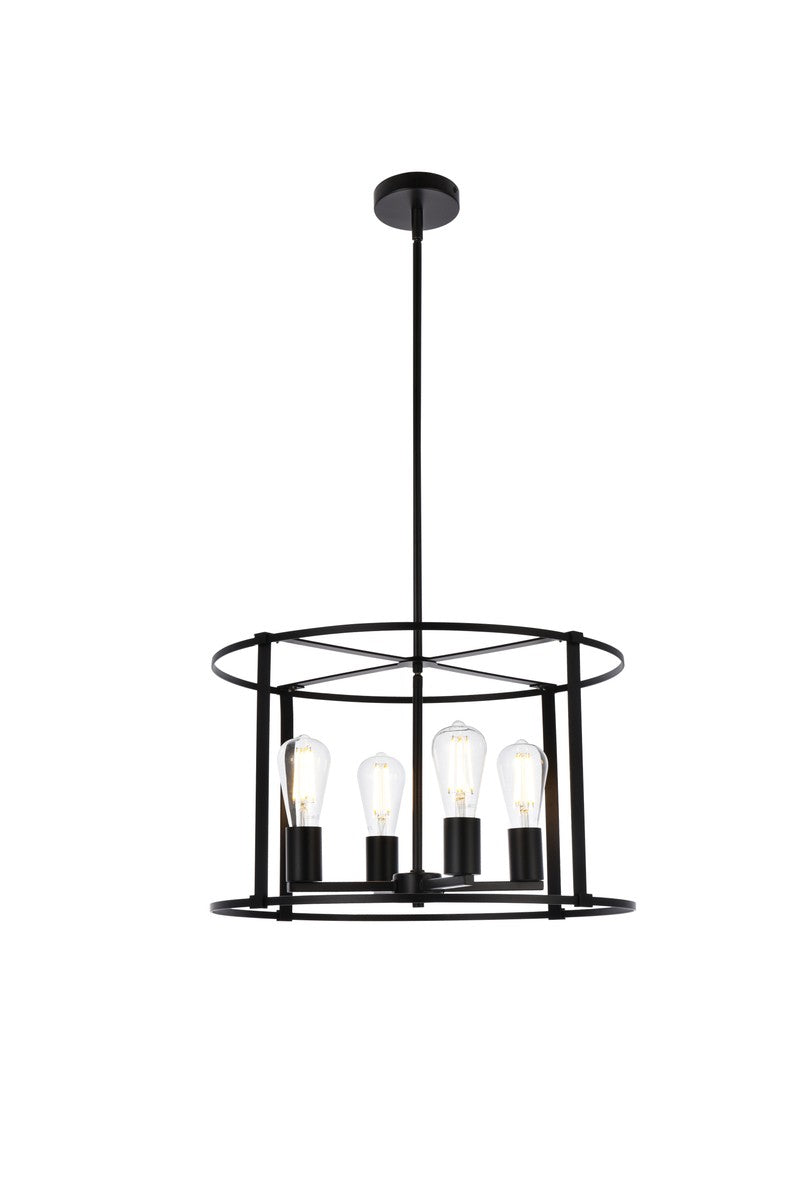 Elegant Agnys LD7057D20BK Pendant Light - Black