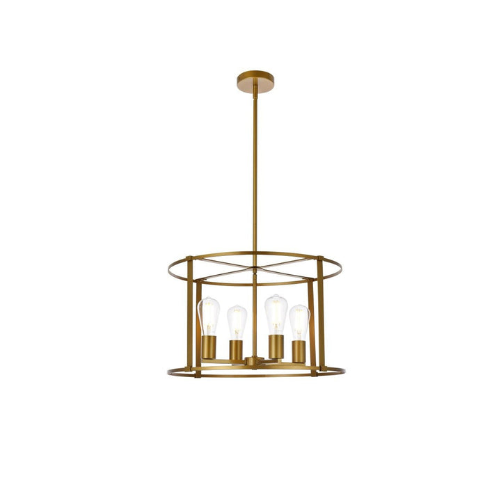 Elegant Agnys LD7057D20BR Pendant Light - Brass