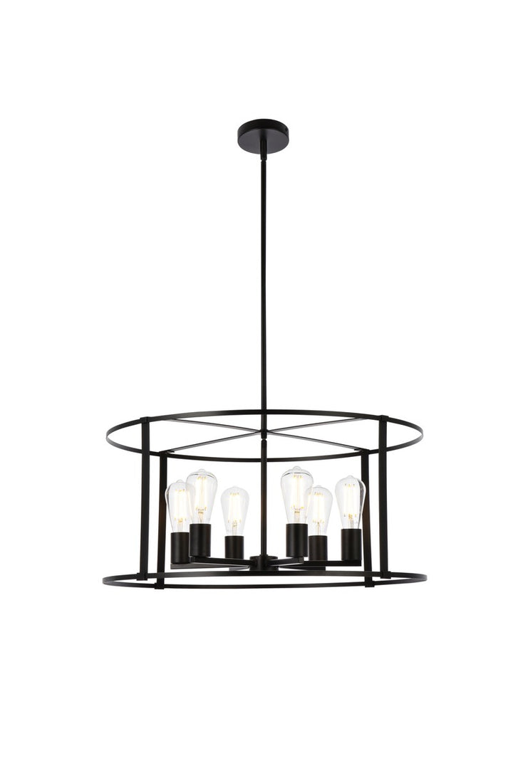 Elegant Agnys LD7058D26BK Pendant Light - Black