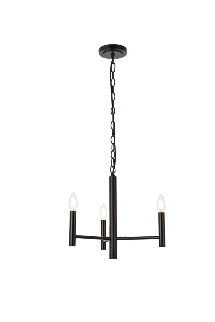 Elegant Carmella LD7059D17BK Chandelier Light - Black