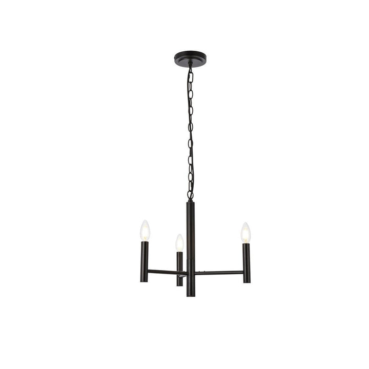 Elegant Carmella LD7059D17BK Chandelier Light - Black