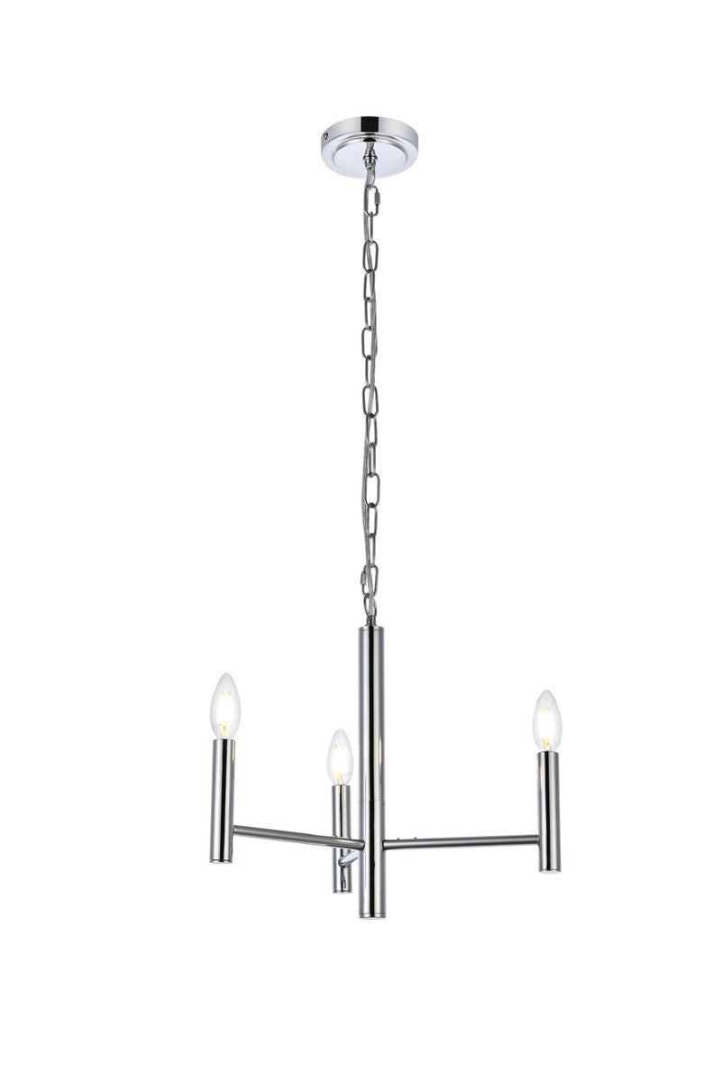 Elegant Carmella LD7059D17C Chandelier Light - Chrome